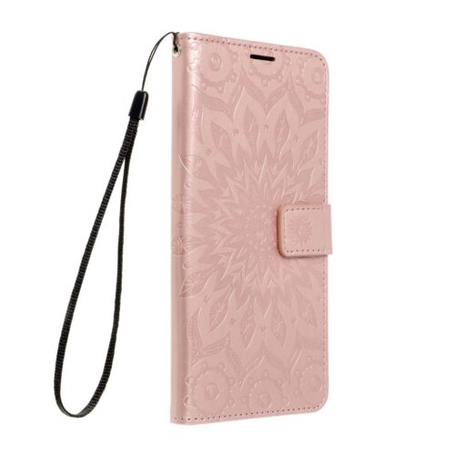 Samsung A12 kaaned kunstnahast kaarditaskuga MEZZO mandala roosa 1