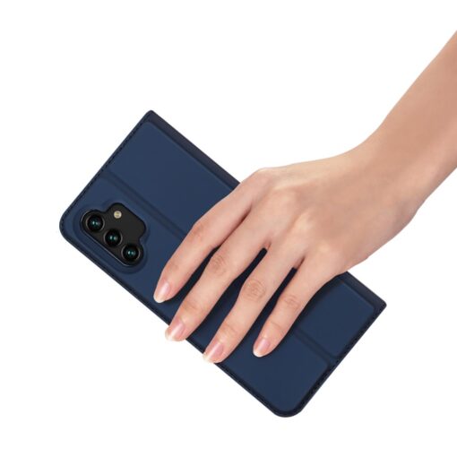 Samsung A13 kaaned kaarditaskuga kunstnahast dux ducis skin pro sinine 5