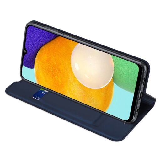 Samsung A13 kaaned kaarditaskuga kunstnahast dux ducis skin pro sinine 6