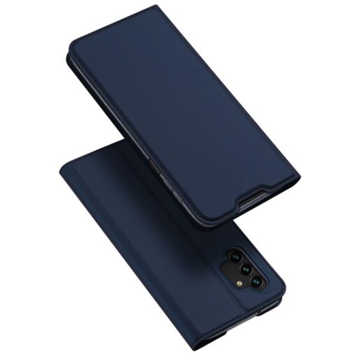 Samsung A13 kaaned kaarditaskuga kunstnahast dux ducis skin pro sinine 9