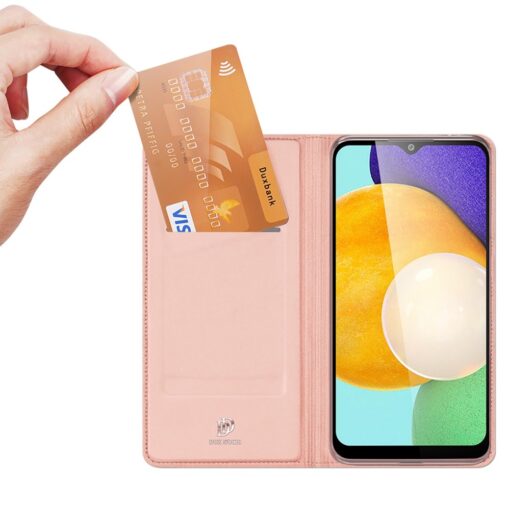 Samsung A13 kaaned kaarditaskuga roosa dux ducis 7