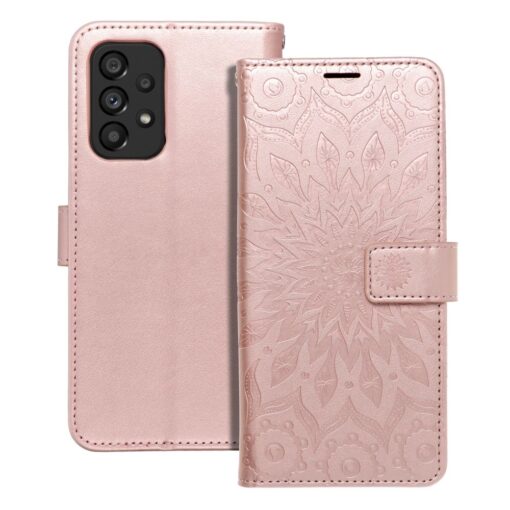 Samsung A53 5G kaaned kunstnahast kaarditaskuga MEZZO mandala roosa