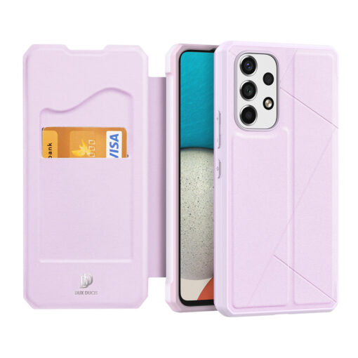 Samsung A53 kaaned kaarditaskuga Dux Ducis Skin X roosa 10
