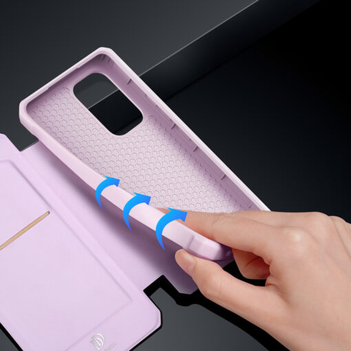 Samsung A53 kaaned kaarditaskuga Dux Ducis Skin X roosa 7