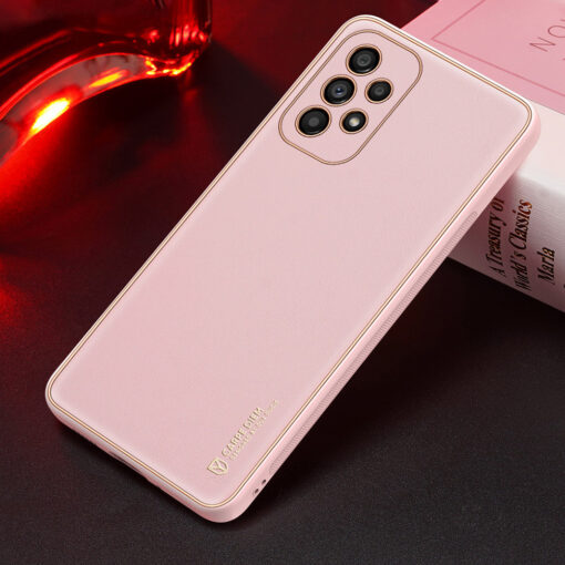 Samsung A53 umbris Dux Ducis Yolo elegant kunstnahast ja silikoonist servadega roosa 13