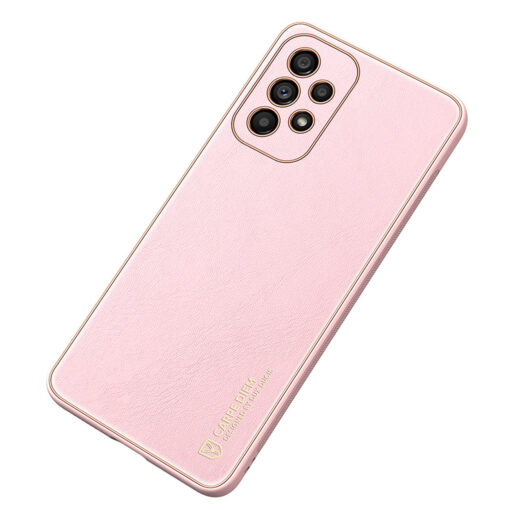 Samsung A53 umbris Dux Ducis Yolo elegant kunstnahast ja silikoonist servadega roosa 4