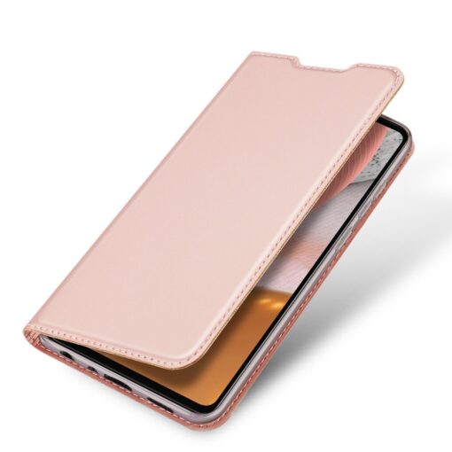 Samsung A72 kunstnahast kaaned DUX DUCIS Skin Pro Bookcase roosa 3