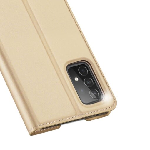 Samsung Galaxy A72 kaaned kunstnahast kaarditaskuga dux ducis kuldne 4
