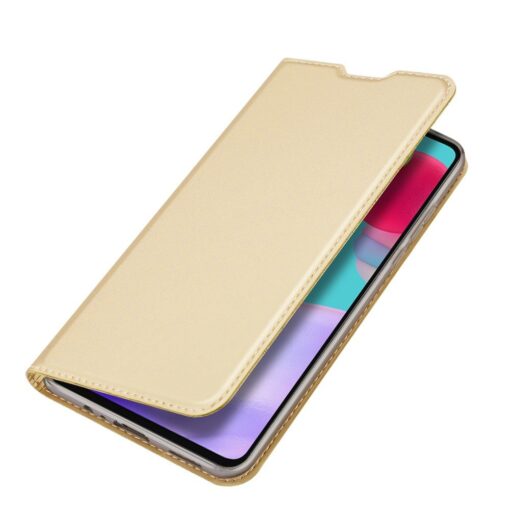 Samsung Galaxy A72 kaaned kunstnahast kaarditaskuga dux ducis kuldne 5
