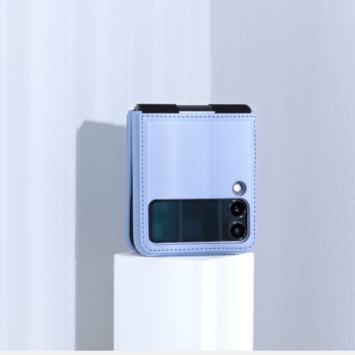 Samsung Galaxy Z Flip 3 kaaned okoloogilisest nahast lilla 13
