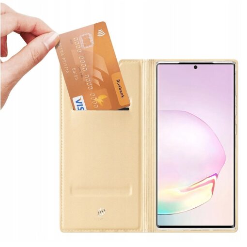 Samsung S21 ULTRA kaaned kaarditaskuga kuldne DUX DUCIS 2 min