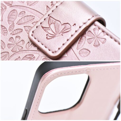 iPhone 13 MINI kaaned kunstnahast kaarditaskuga MEZZO mandala roosa 7
