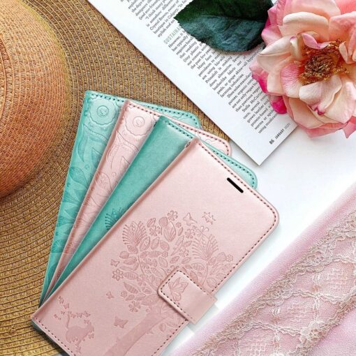 iPhone 13 PRO MAX kaaned kunstnahast kaarditaskuga MEZZO mandala roosa 7