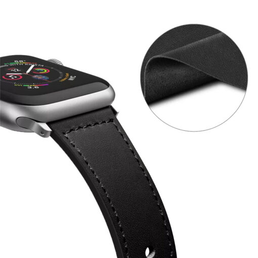 Apple Watch rihm 384041mm kunstnahast must 1