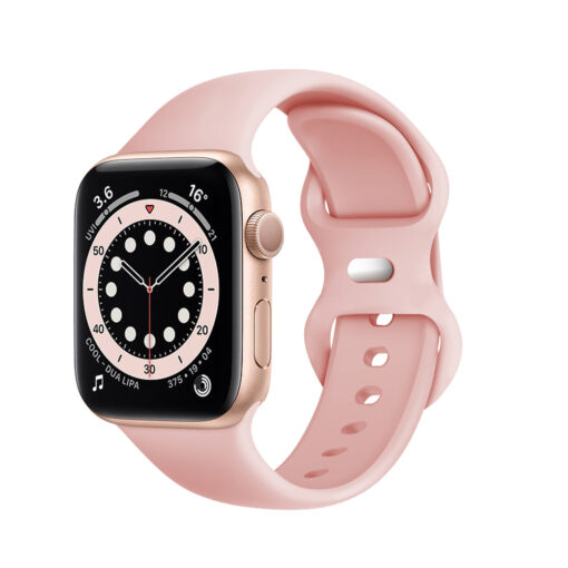 Apple Watch rihm 384041mm silikoonist heleroosa