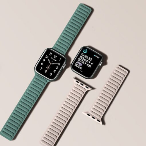 Apple Watch rihm 384041mm silikoonist magnetiga oranz 5