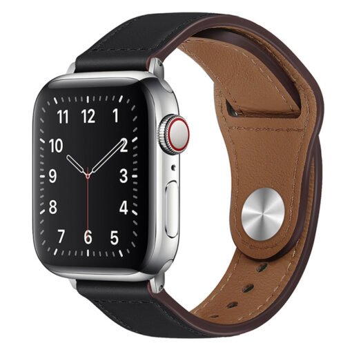 Apple Watch rihm 424445mm kunstnahast must