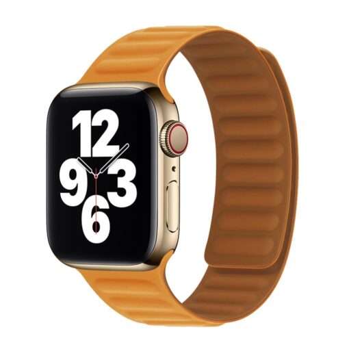 Apple Watch rihm 424445mm silikoonist magnetiga oranz
