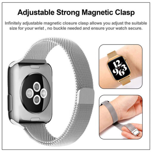 Apple Watch rihm kitsas 384041mm roostevabast terases must 4