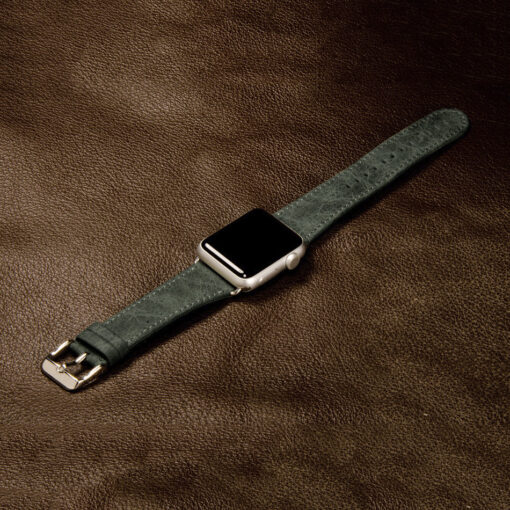 Apple Watch rihm vintage naturaalsest nahast 414038 roheline 3