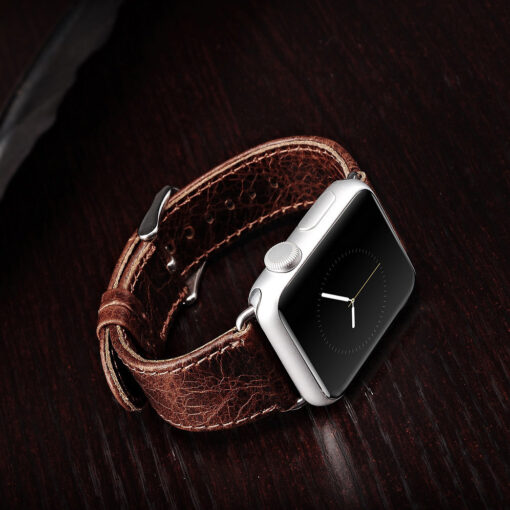 Apple Watch rihm vintage naturaalsest nahast 414038 tumepruun 1
