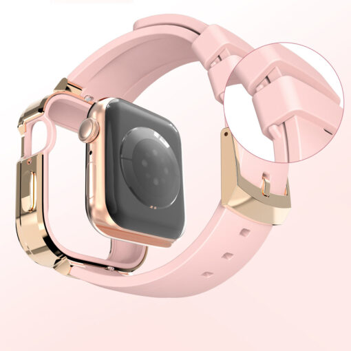 Apple Watch umbris ja rihm silikoonist 414038 765432SE Starry roosa 4