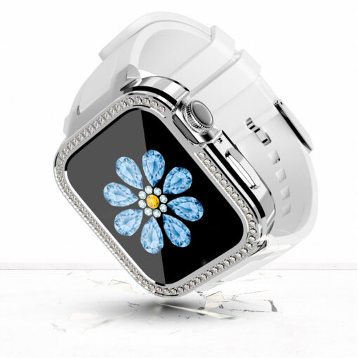 Apple Watch umbris ja rihm silikoonist 414038 765432SE Starry valge 2
