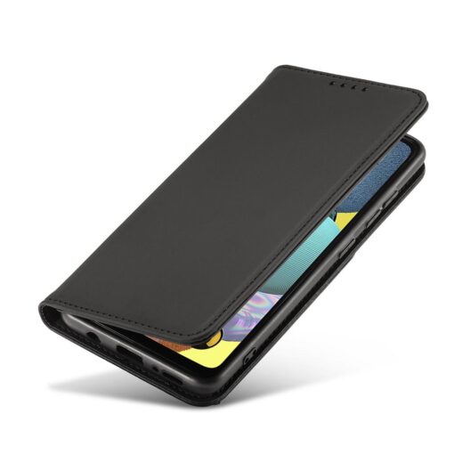 Samsung A12 kaaned kunstnahast kaarditaskutega must 7