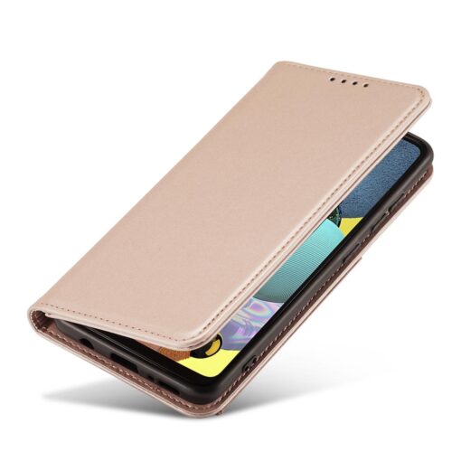 Samsung A12 kaaned kunstnahast kaarditaskutega roosa 5