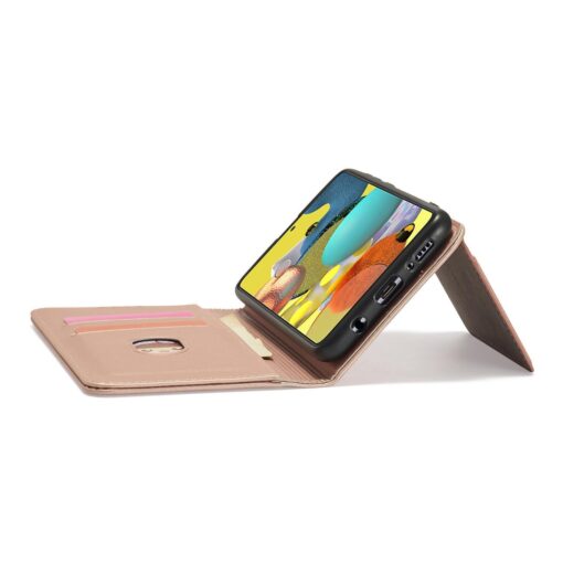Samsung A12 kaaned kunstnahast kaarditaskutega roosa 8