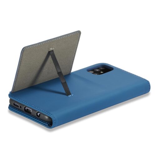 Samsung A12 kaaned kunstnahast kaarditaskutega sinine 11