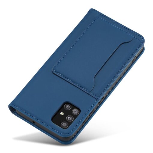 Samsung A12 kaaned kunstnahast kaarditaskutega sinine 6