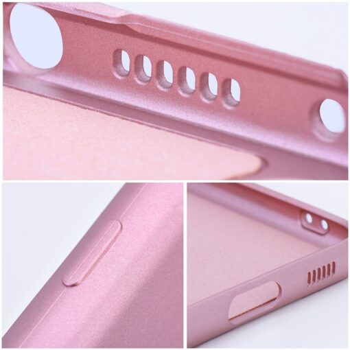 Samsung A22 5G umbris silikoonist metalliku laikega roosa 8
