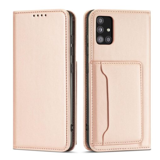 Samsung A52 A52S kaaned kunstnahast kaarditaskutega roosa