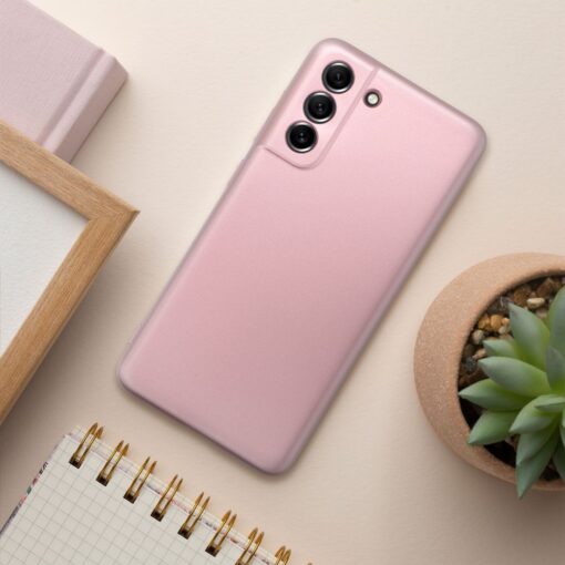 Samsung A53 5G umbris silikoonist metalliku laikega roosa 2