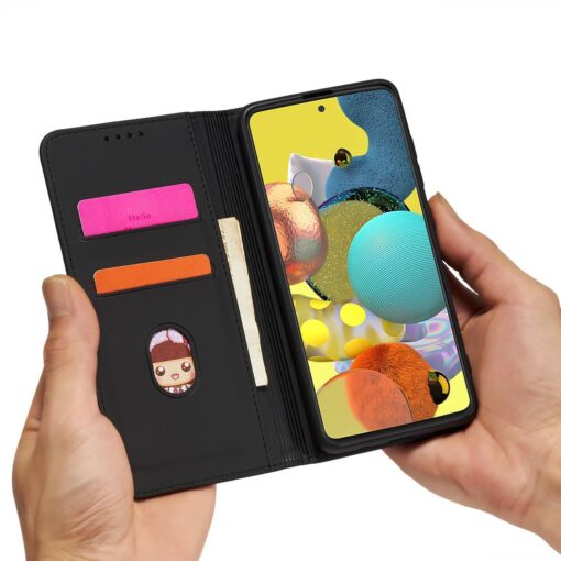Samsung A53 kaaned kunstnahast kaarditaskutega must 10