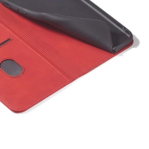 Samsung A53 kaaned vintage kunstnahast kaarditaskuga punane 8