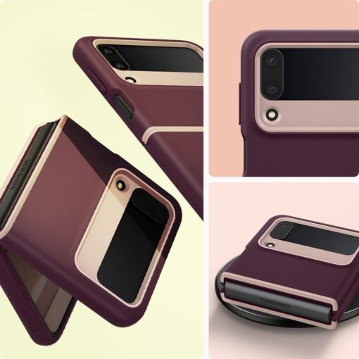 Samsung Flip 4 kaaned Caseology Nano Pop Burgundy Bean 14