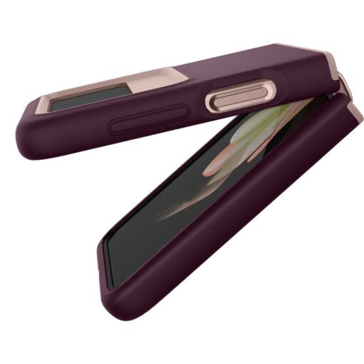 Samsung Flip 4 kaaned Caseology Nano Pop Burgundy Bean 3
