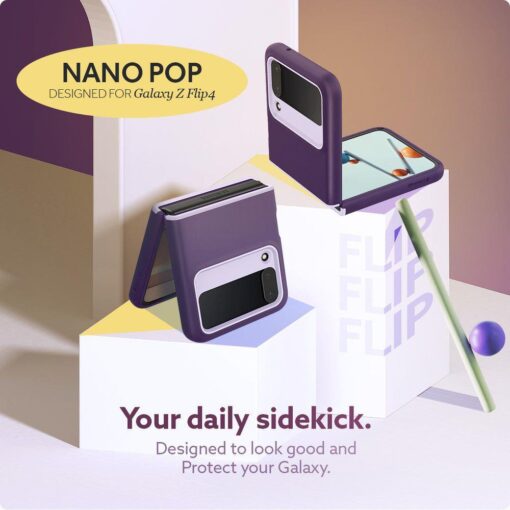 Samsung Flip 4 kaaned Caseology Nano Pop Light Violet 10
