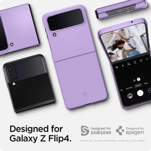 Samsung Flip 4 umbris Spigen Airskin plastikust Cornflower Rose Purple 15