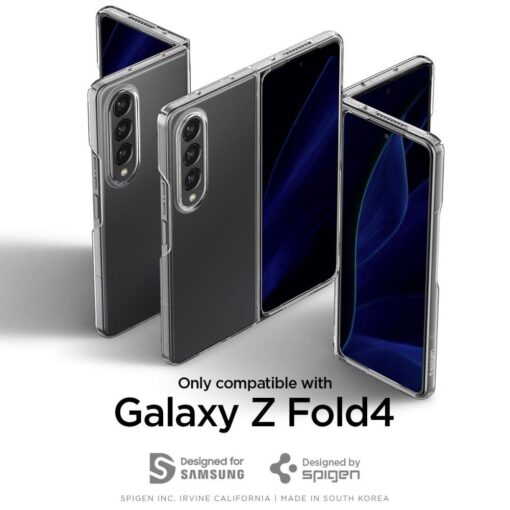 Samsung Fold 4 umbris Spigen Airskin Crystal Clear plastikust ja silikoonist labipaistev 7