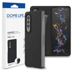 Samsung Fold 4 ümbris Whitestone Contrast plastikust matt must