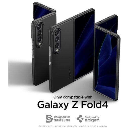 Samsung Galaxy Fold 4 kaaned plastikust Spigen Airskin Black 7 1