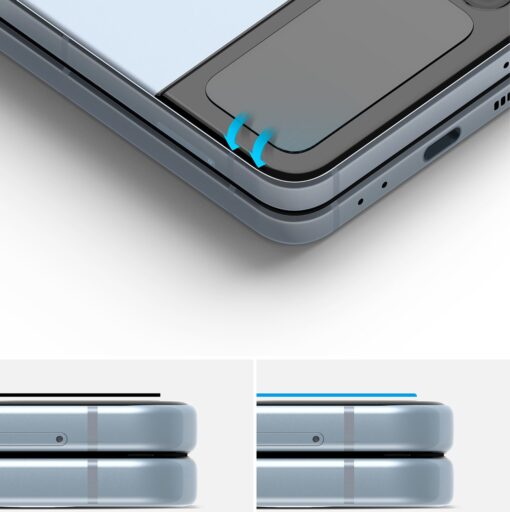 Samsung Galaxy Z Flip 4 Ringke ID valise ekraani kaitseklaas 3tk pakis 9