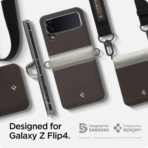 Samsung Galaxy Z Flip 4 kaaned Spigen Compoty Cotton Tan 6