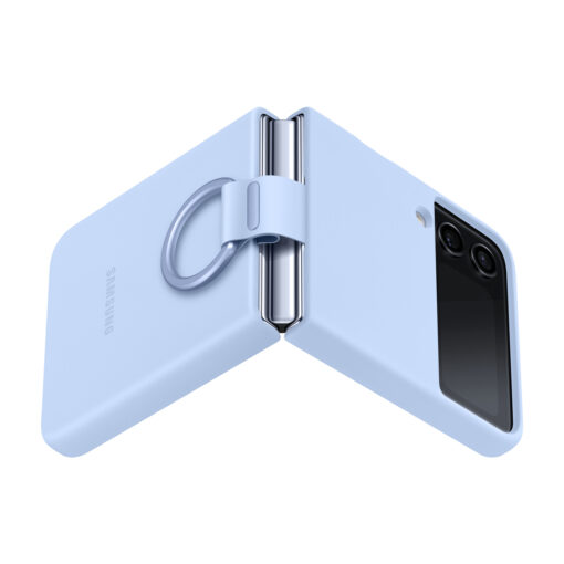 Samsung Galaxy Z Flip 4 umbris Samsung Ring Cover Case silikoonist helesinine EF PF721TNEGWW 2