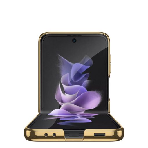 Samsung Galaxy Z Flip 4 umbris plastikust must ja kuldne 2