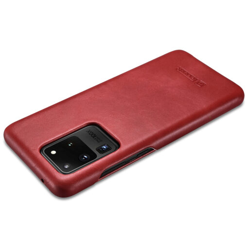 Samsung S20 ULTRA kaaned magnetiga sulguvad naturaalselt nahast punane 1