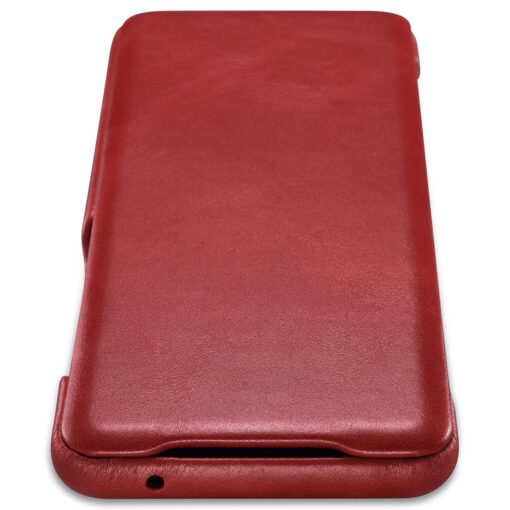 Samsung S20 ULTRA kaaned magnetiga sulguvad naturaalselt nahast punane 3